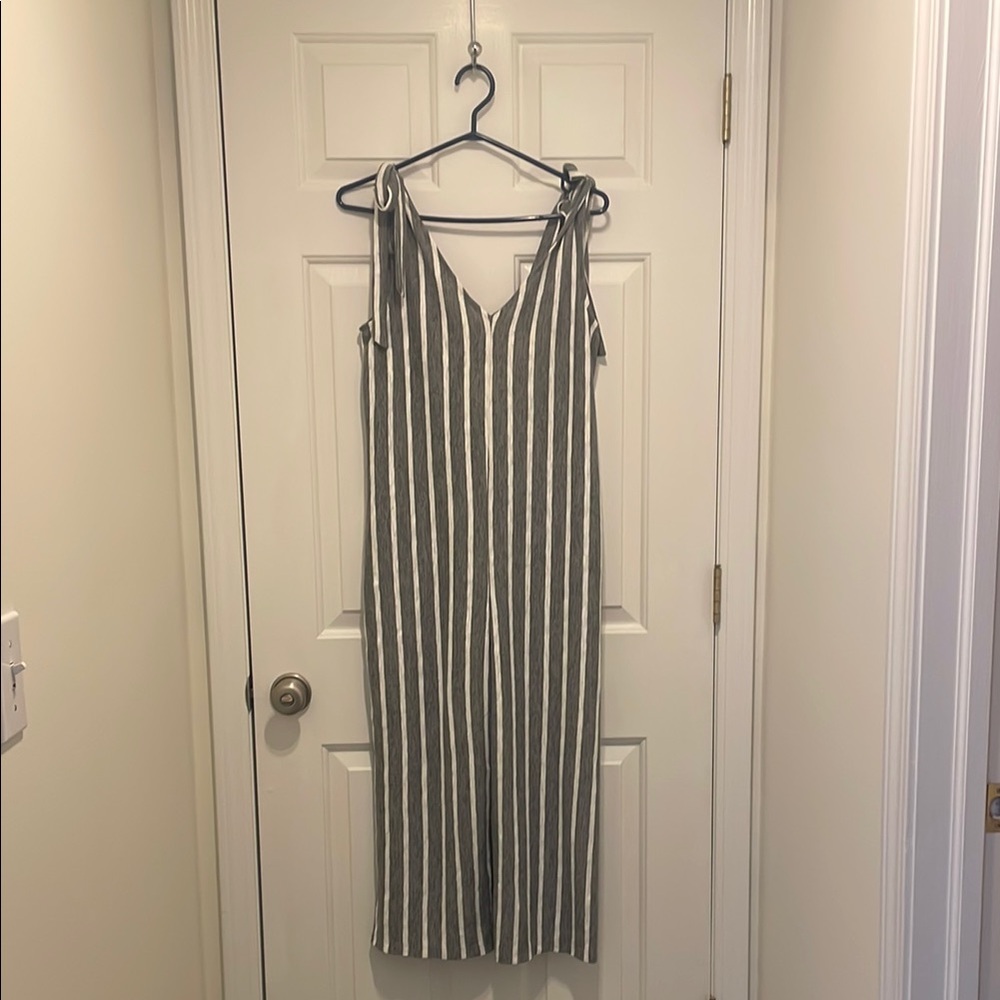 Striped Sleeveless Jumpsuit